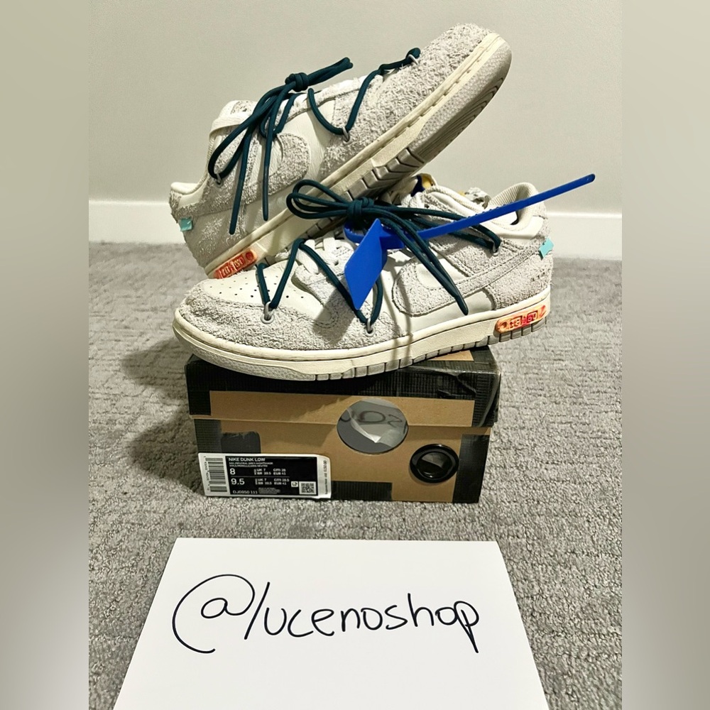 ✅PRE-OWNED✅ Size 8 Nike Off-White x Dunk Low Lot 16 of 50